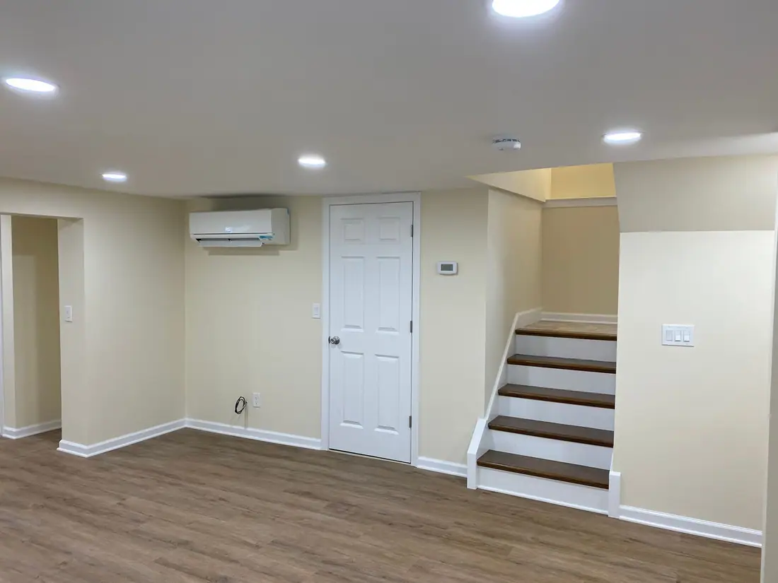 New stairs and a ductless unit